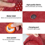 Electric Fur Velvet Heating Bag with Hand Pocket