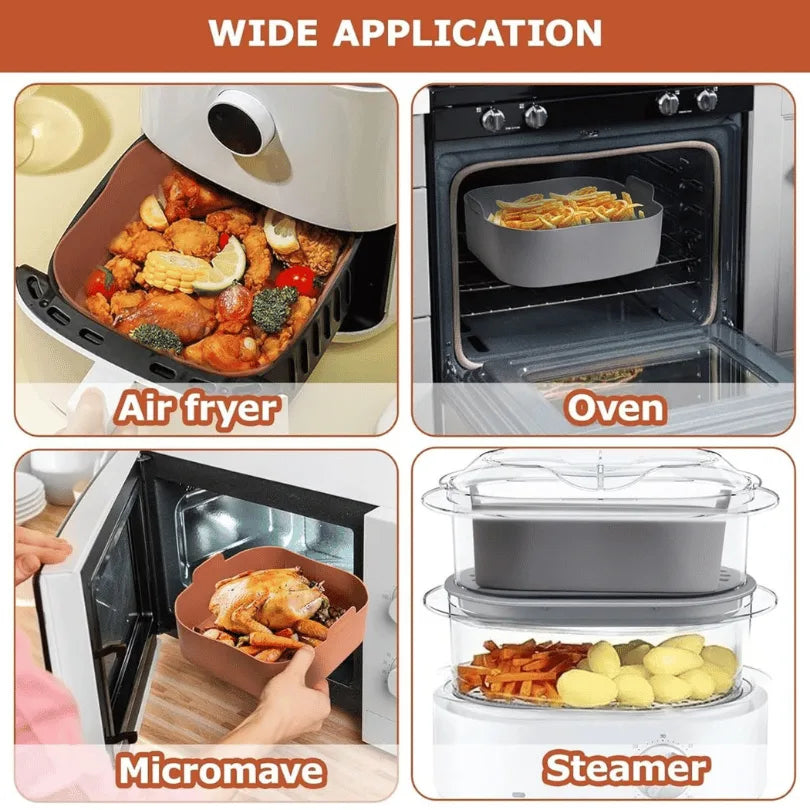 Square Silicone Air Fryer Liners