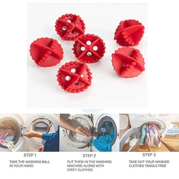 Detergent Free Laundry Washing Balls (Set of 6)