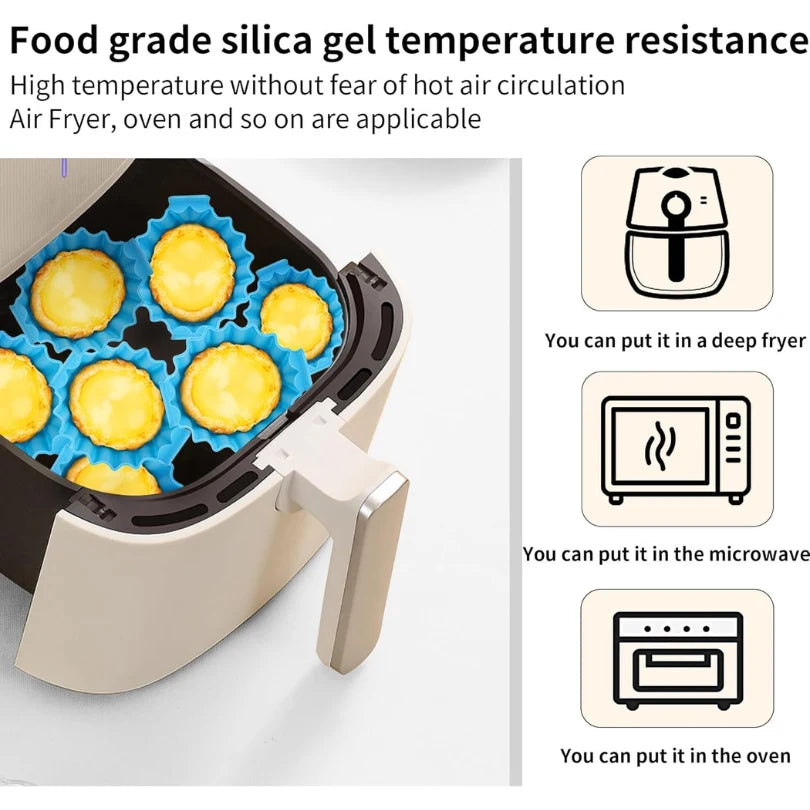 Air Fryer Liners Set (6 Pcs)