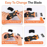 Glue Remover Cleaning Scraper Tool with 5 Plastic & 5 Metal Blades
