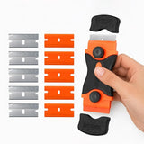 Glue Remover Cleaning Scraper Tool with 5 Plastic & 5 Metal Blades