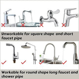 Adjustable Stainless Steel Sink Faucet Shelf Organizer