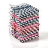12 Pcs Cotton Kitchen Cloth & Napkin Set, 55 × 40 cm Reusable Dish Cloths for Cleaning, Wiping, Drying, Dusting & Multipurpose Kitchen Use