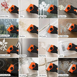 Glue Remover Cleaning Scraper Tool with 5 Plastic & 5 Metal Blades