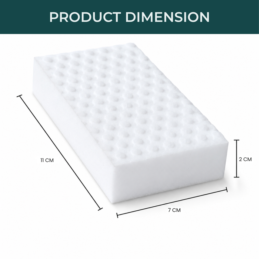 Magic Eraser Cleaning Sponges Pack of 4, Multi-Surface Melamine Foam Cleaning Pads for Kitchen, Bathroom, Walls, Tiles, Sinks & Shoes