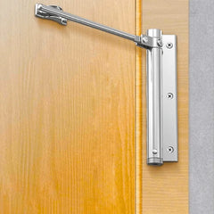 Automatic Door Closer with Adjustable Spring Tension