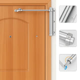 Automatic Door Closer with Adjustable Spring Tension