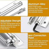 Automatic Door Closer with Adjustable Spring Tension