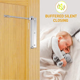 Automatic Door Closer with Adjustable Spring Tension
