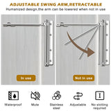 Automatic Door Closer with Adjustable Spring Tension