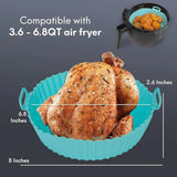 Silicone Air Fryer Liner with Handles | Flexible, Durable & Reusable