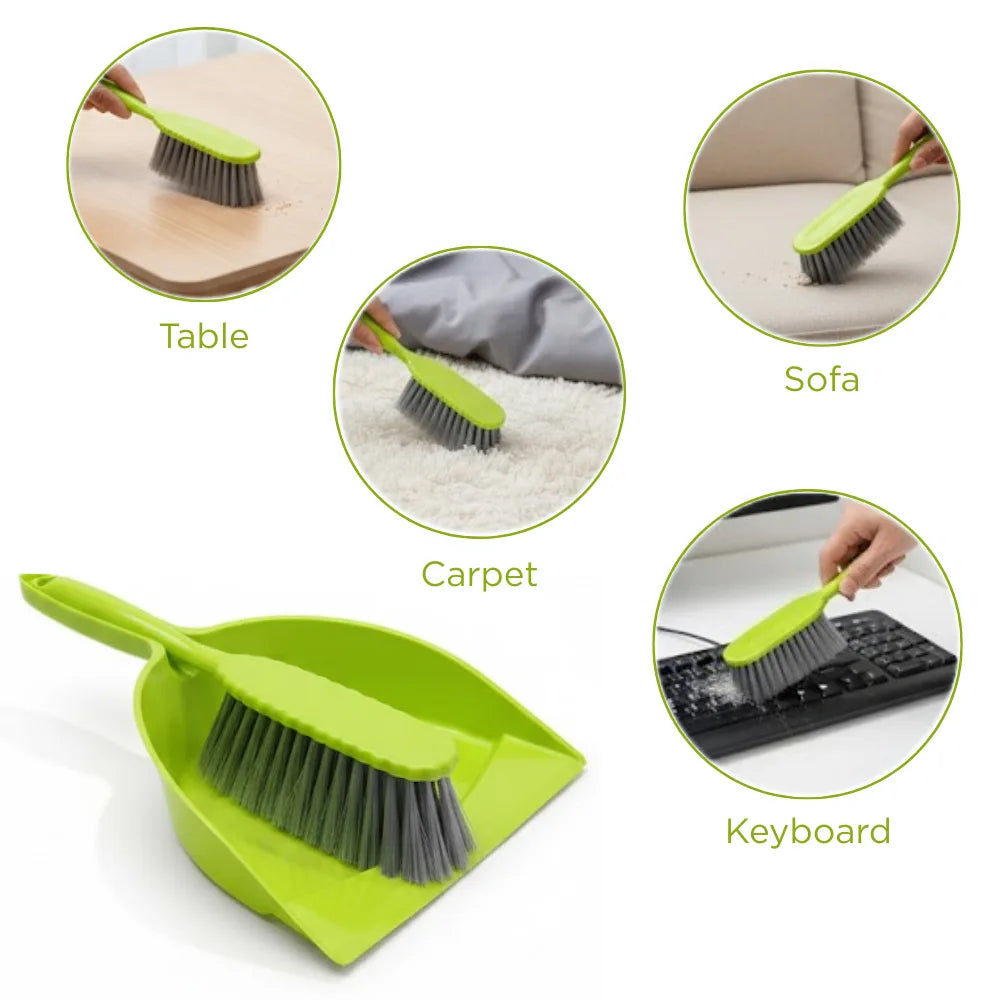 Dustpan with Multi-Purpose Dusting Brush