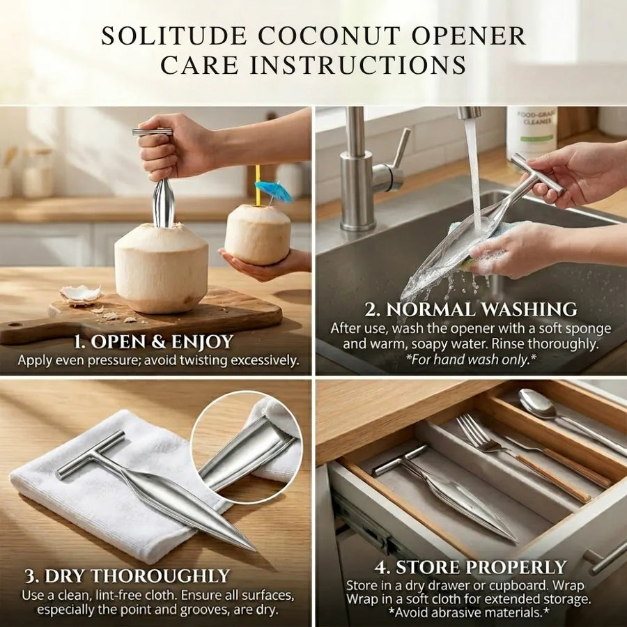 Stainless Steel Coconut Opener
