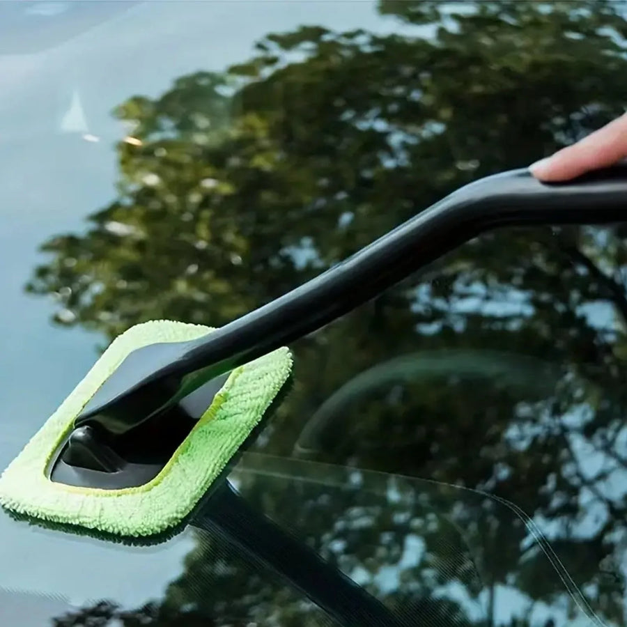 Car Glass Cleaner Wiper with 1 Extra Microfiber Cloth