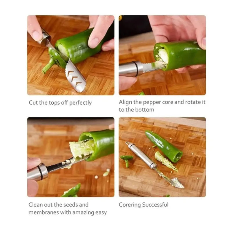 Stainless Steel Chili Corer