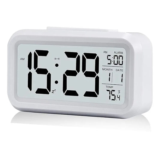 Digital Alarm Clock (White)