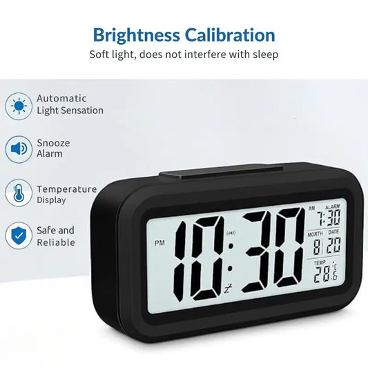 Digital Alarm Clock (Black)