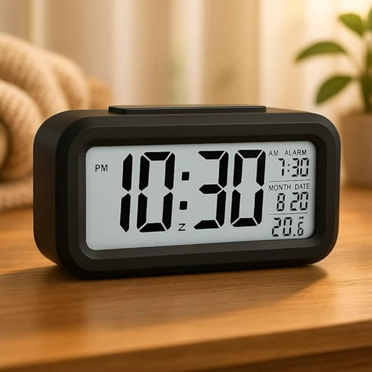 Digital Alarm Clock (Black)