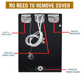 Washing Machine Cover for 6 Kg, 6.5 Kg, 7 Kg and 7.5 Kg (Black)