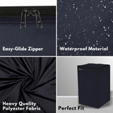 Washing Machine Cover for 6 Kg, 6.5 Kg, 7 Kg and 7.5 Kg (Black)
