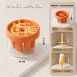 8 Pcs Ice Cream Kulfi Mould, BPA Free Food Grade Reusable Round Ice Box Container, Quick Release Homemade Popsicle & Fruit Ice Pop Maker