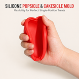 Set of 4 Heart-Shaped Silicone Popsicle Moulds, BPA-Free Reusable Non-Stick Candy Molds with Sticks for Ice Cream, Chocolate, Jelly & Cake Pops