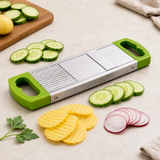 Stainless Steel Potato Slicer Machine & Vegetable Cutter, Lightweight Manual Chips Maker for Potato, Salad, Vegetable & Fruit Slicing