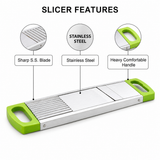 Stainless Steel Potato Slicer Machine & Vegetable Cutter, Lightweight Manual Chips Maker for Potato, Salad, Vegetable & Fruit Slicing