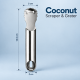 Coconut Scraper & Coconut Slicer Cutter Tool, Stainless Steel 2-Piece Coconut Grater