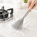 Set of 5 Cleaning Brushes with Stainless Steel, Brass & Nylon Bristles for Gas Stove, Burners, Chimney, Sink & Bathroom Gaps