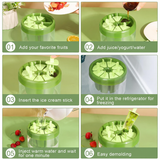 8 Pcs Ice Cream Kulfi Mould, BPA Free Food Grade Reusable Round Ice Box Container, Quick Release Homemade Popsicle & Fruit Ice Pop Maker