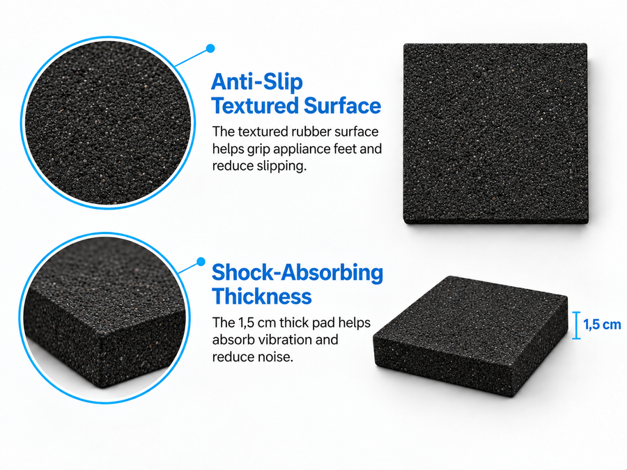 Anti-Vibration Rubber Washer Mat (Set of 4)