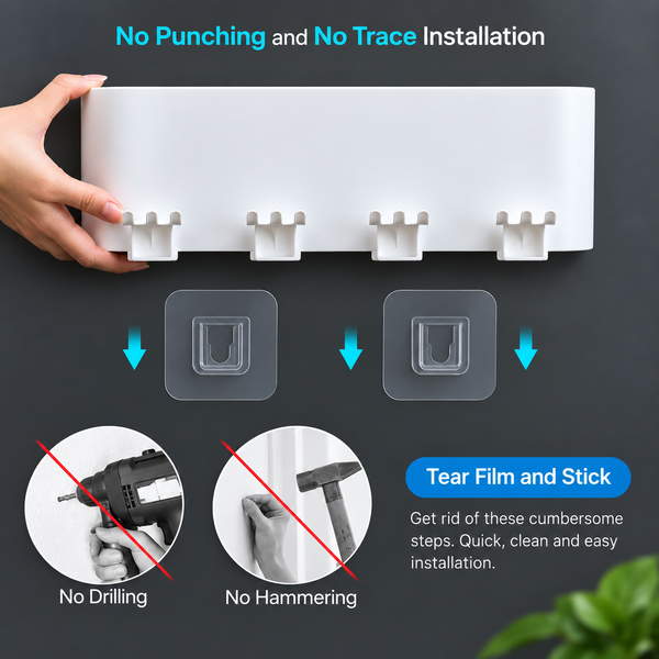 Tool-Free Wall Installation
