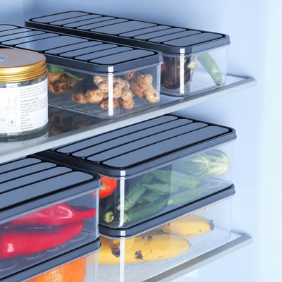Multipurpose Food Storage Container Set of 6 | 1200ml Airtight Kitchen Storage Boxes