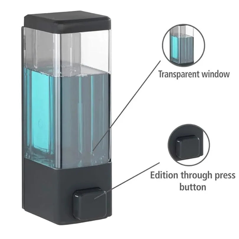Wall Mounted Liquid Soap Dispenser (Black)