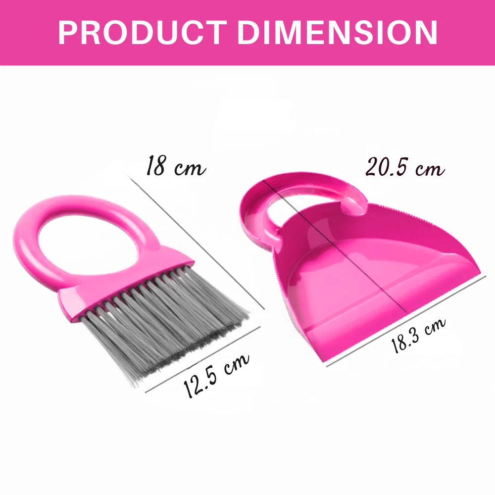 Small Broom Brush and Dustpan Set