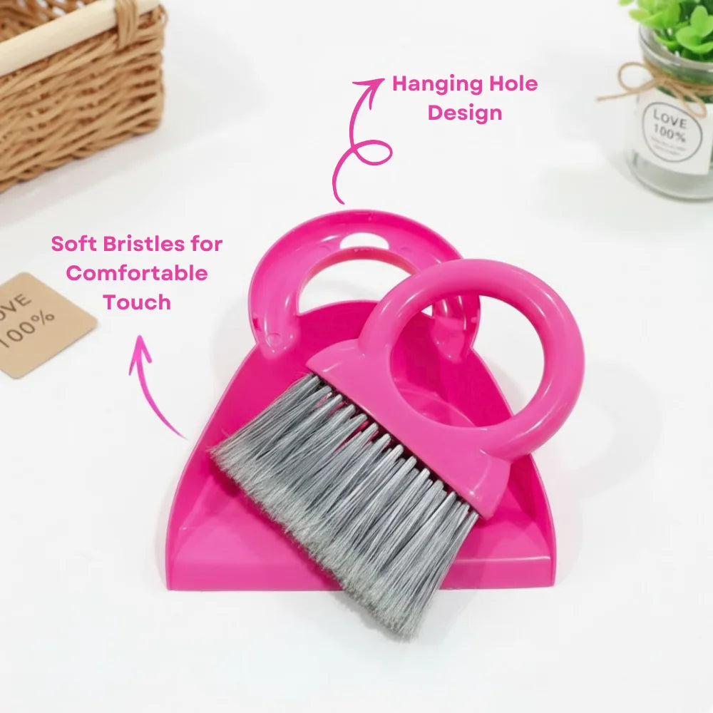 Small Broom Brush and Dustpan Set