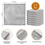 Solitude Non-Scratch Wire Dishcloth (Pack of 25) | Reusable Metal Mesh Cleaning Cloth