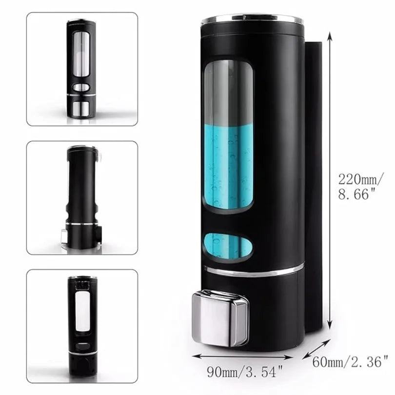 Wall Mounted Capsule Soap Dispenser (Black)