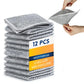 Double Layer Non Scratch Wire Dishcloth (12 Pcs)