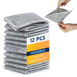 Double Layer Non Scratch Wire Dishcloth (12 Pieces)