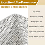 Double Layer Non Scratch Wire Dishcloth (12 Pieces)