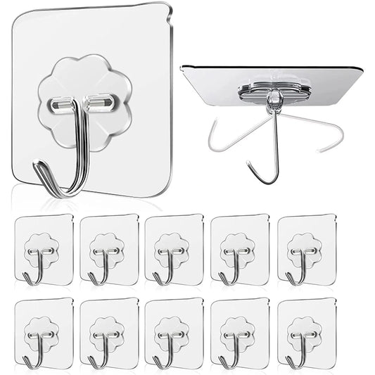 Pack of 10 Flower Wall Hooks