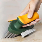 4-in-1 Grout Cleaner Brush with Built-In Squeegee