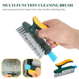 4-in-1 Grout Cleaner Brush with Built-In Squeegee