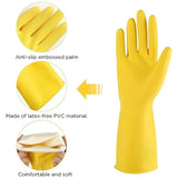 Heavy Duty Rubber Hand gloves (1 Pair)