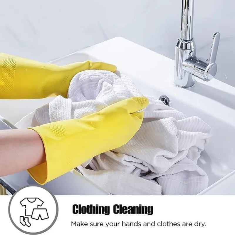 Heavy Duty Rubber Hand gloves (1 Pair)