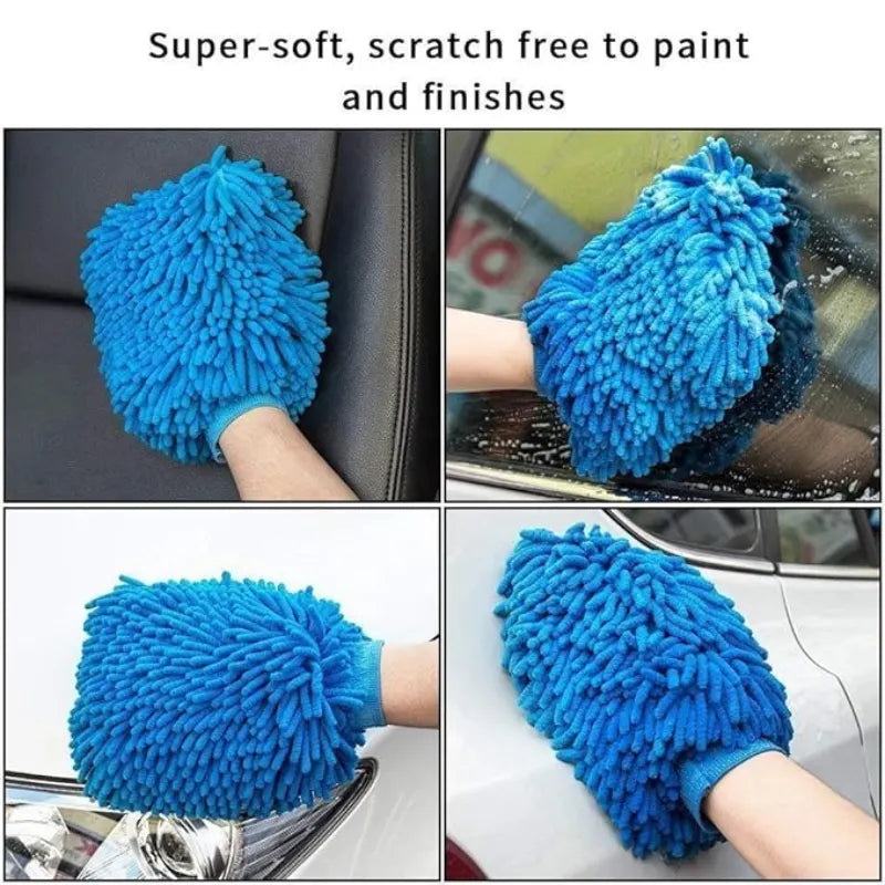 Double Sided Microfiber Cleaning Gloves (Pack of 2)