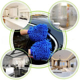 Double Sided Microfiber Cleaning Gloves (Pack of 2)